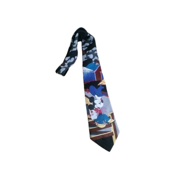 Vintage 90's Cowboy Mickey Mouse Western Disney Tie - Picture 4 of 9